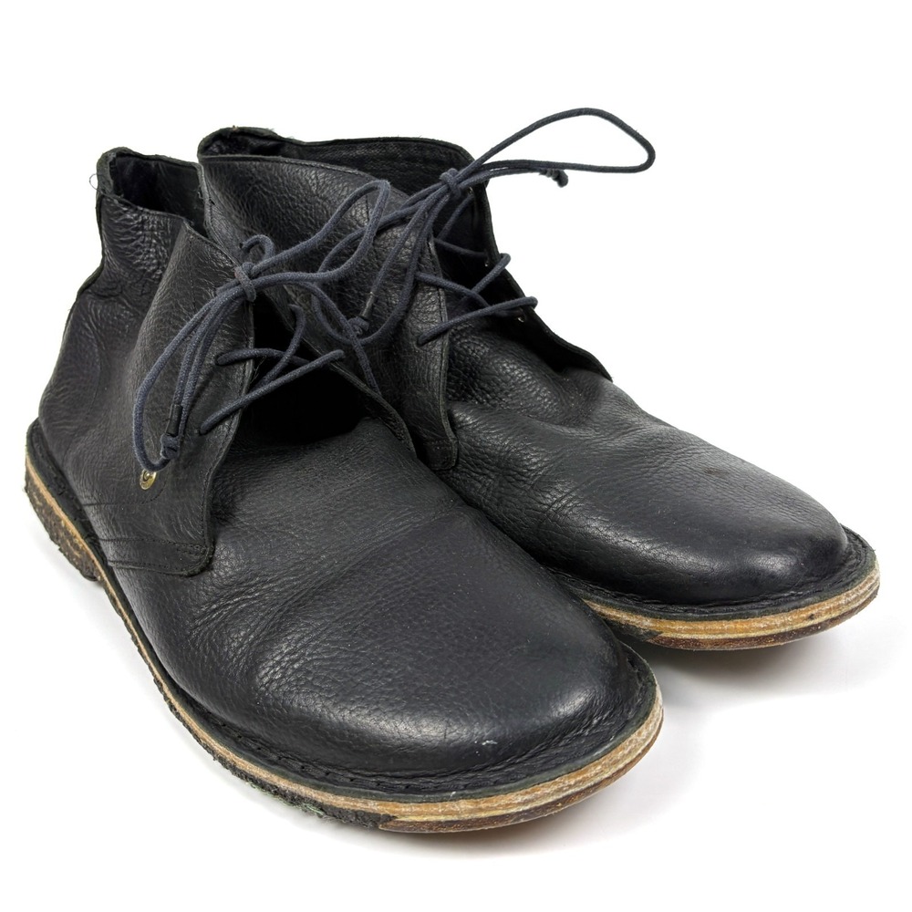 J Shoes Mohave 2 Chukka Boot Mens Sz 12 Black Pebbled Leather Soft Hipster *READ